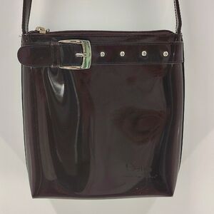 Beijo Purse Brown Crossbody Buckle Detail Zip Top